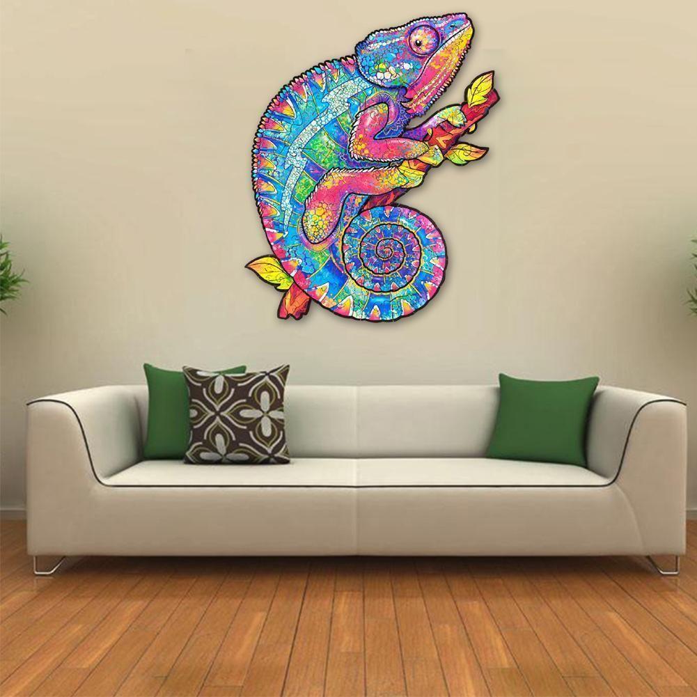 JuzzPuzzle™ Iridescent Blue Chameleon Jigsaw Puzzle